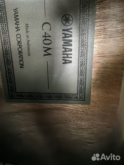 Классическая гитара yamaha c40м