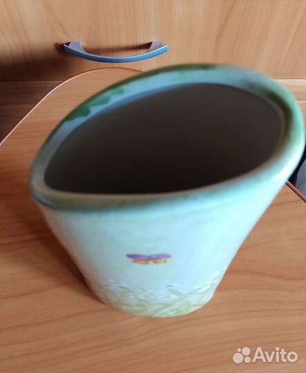 Керамическая ваза ручная роспись