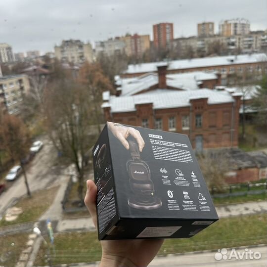 Наушники marshall major 4 оригинал технопарк