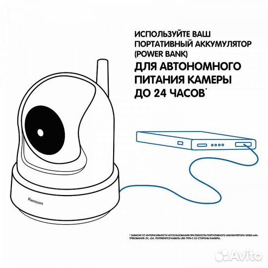 Видеоняня Ramicom VRC250X2 две камеры в комплекте