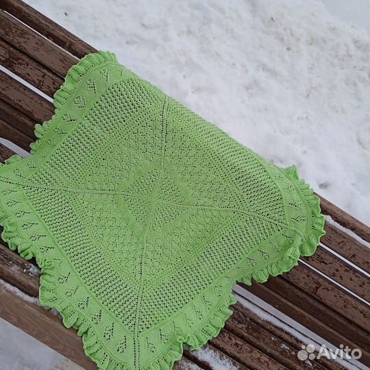 Вязанный плед детский