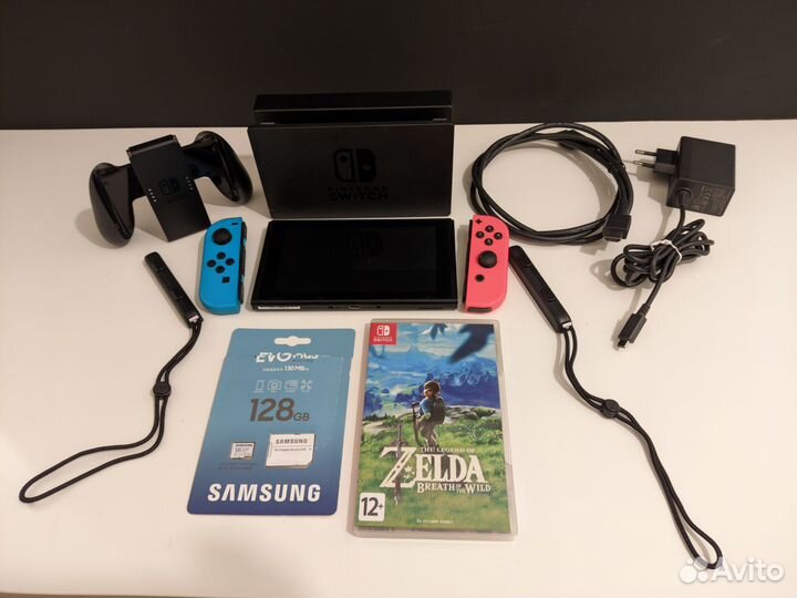 Nintendo Switch (+игры и карта памяти)