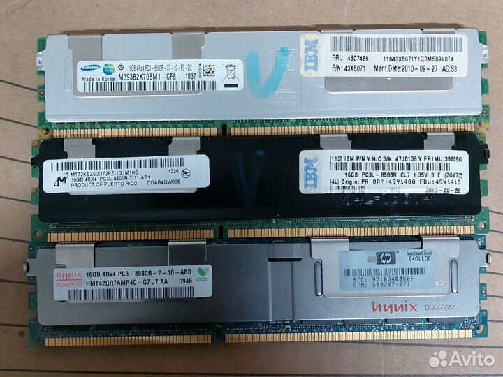 Оперативная память ddr3 8 Gb, 16 Gb серверная reg