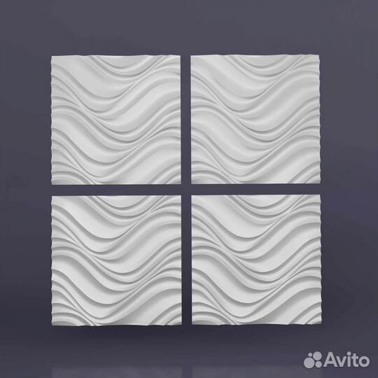 Гипсовая 3D панель 
