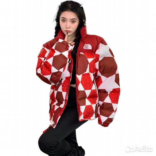 THE north face Down Jacket Women's Red (XL)(85)