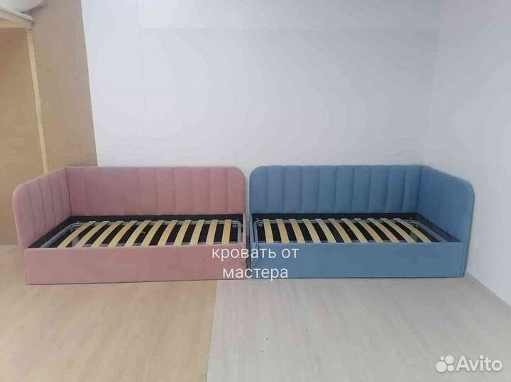 Детская кровать диван с мягкими бортиками