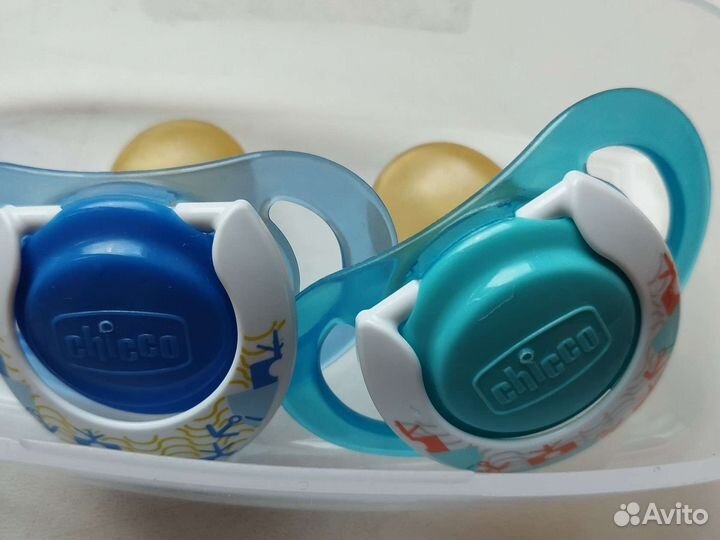 Пустышки chicco с 6 месяцев