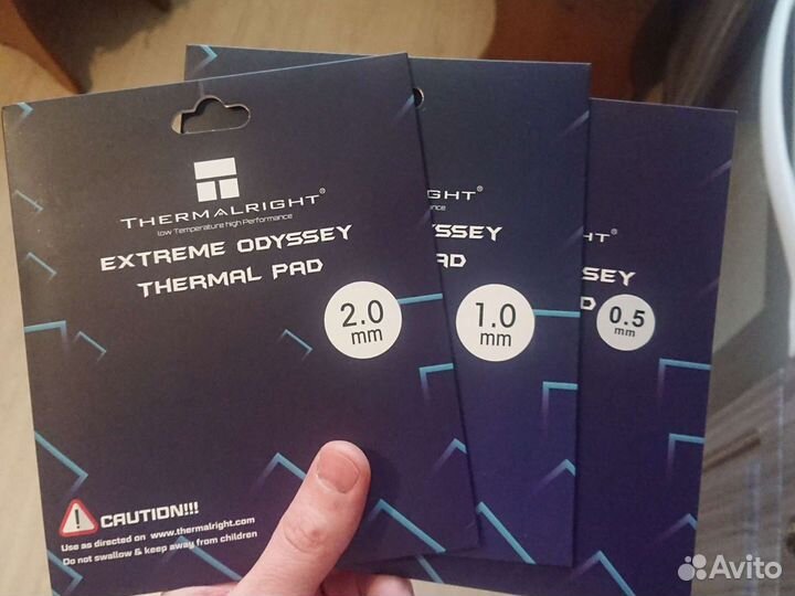 Термопрокладки 12,8-24 Вт/мК, база толщин