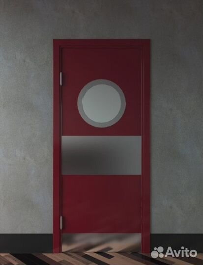 Дверное круглое окно 290мм, Иллюминатор для дверей