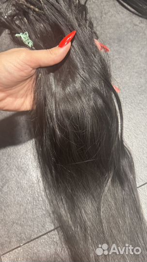 Волосы для наращивания натуральные бу 70 см