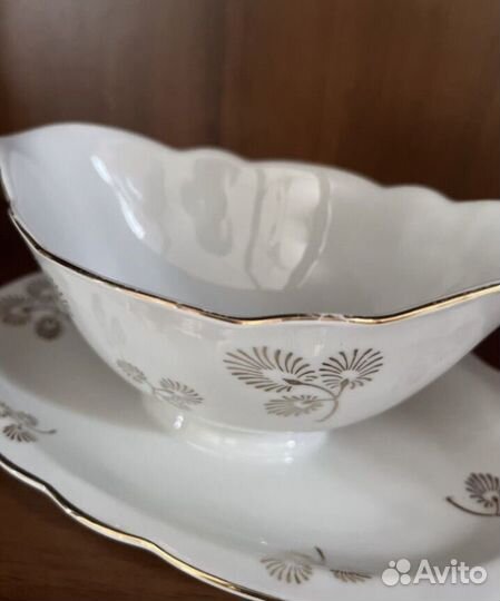 Соусник фарфоровый, винтаж, Чехия, Германия