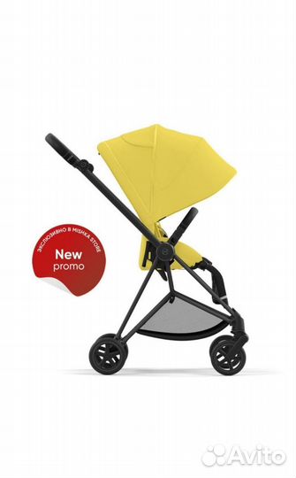 Cybex коляска Matt Black/Mustard Yellow