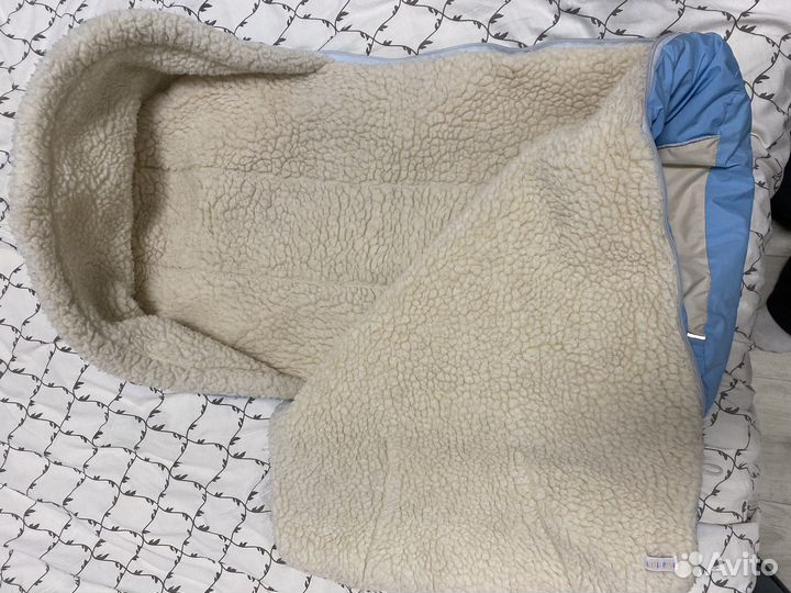 Зимний конверт в коляску на овчине и вещи