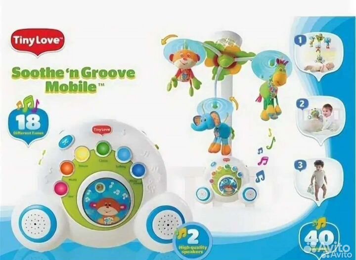 Мобиль на кроватку tiny love бумбокс