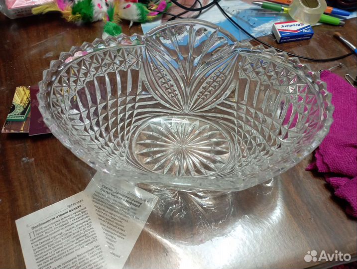 Хрустальная ваза