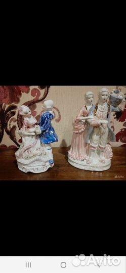 Фарфоровые статуэтки германия и румыния