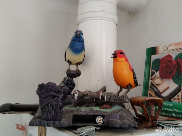 Поющие птицы декор игрушка музыкальная