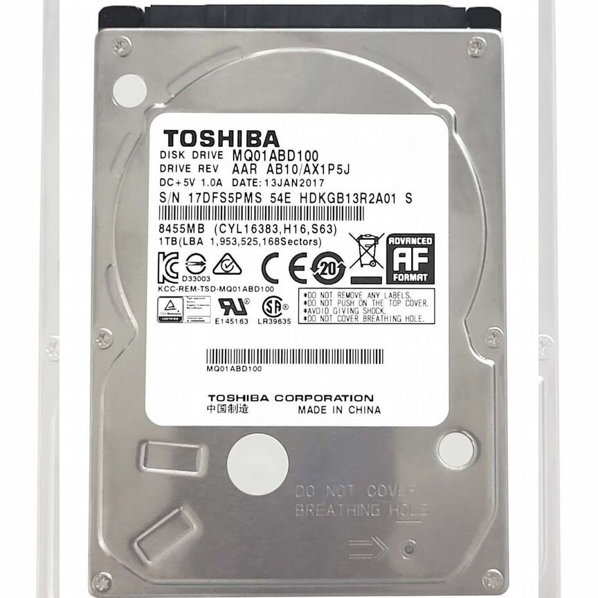 [HDKGB13R2A01] Жесткий Диск Toshiba 1tb 5400 Sata2 Hdkgb13r2a01