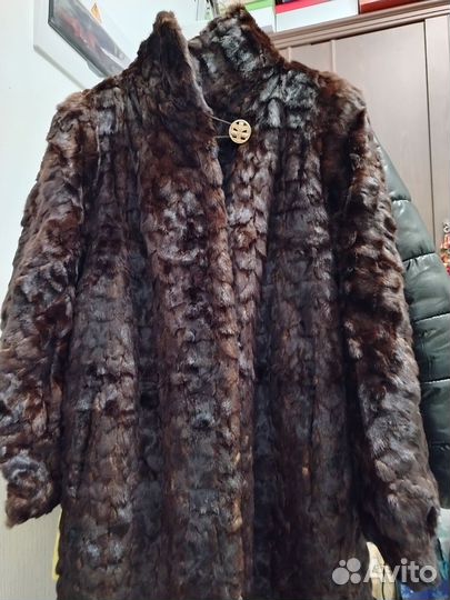 Шуба норковая из кусочков размер 48-50