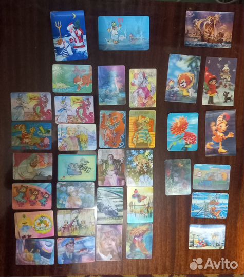 Переливные календарики СССР обертки шоколада