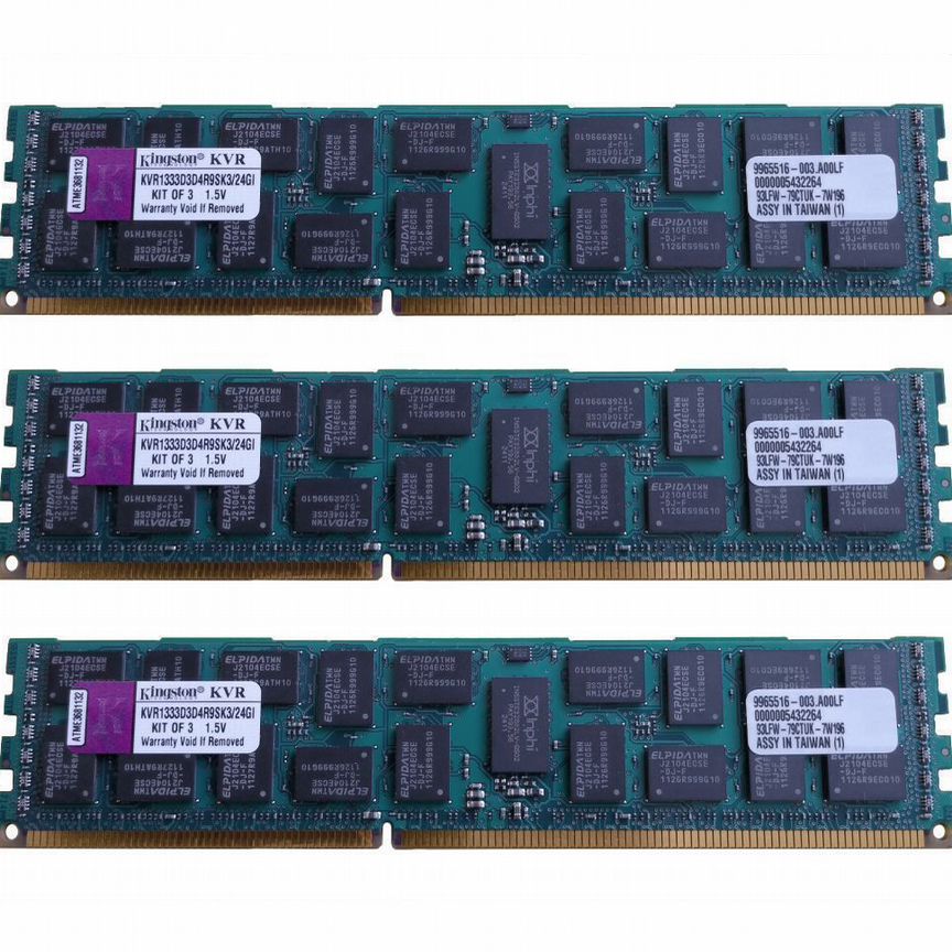 [KVR1333D3D4R9SK3/24GI] Оперативная Память Kingston Kvr1333d3d4r9sk3/24gi