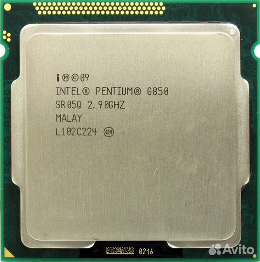 Процессор Intel Pentium G850 (LGA1155, 2900MHz, 2c