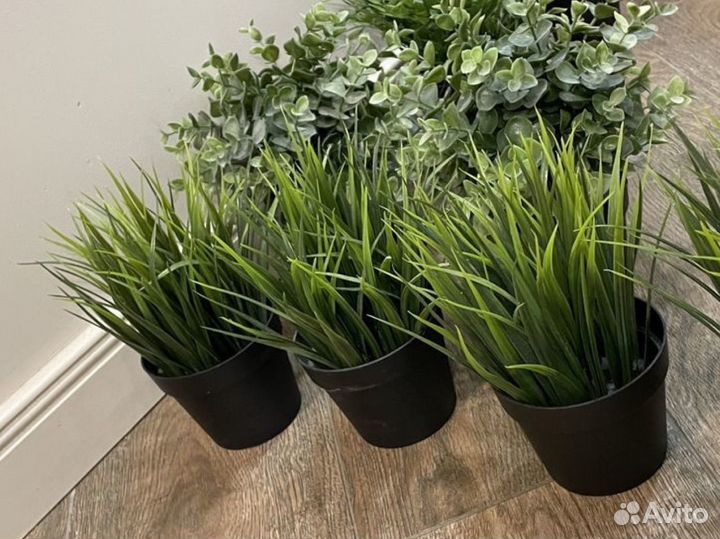 Фейка IKEA цветы и кашпо