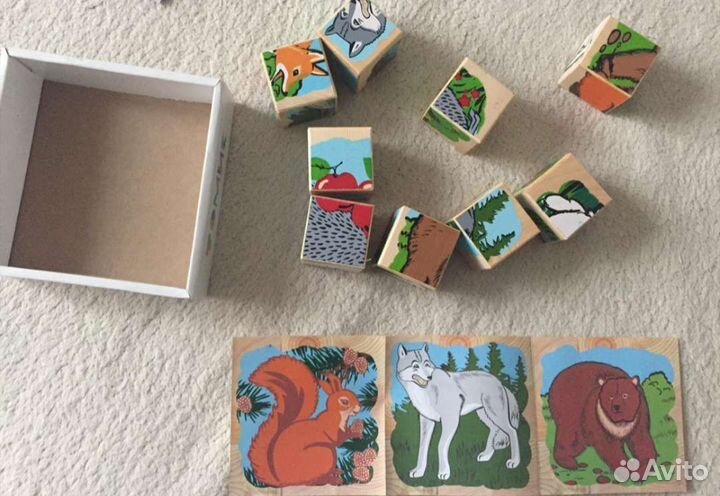 Досочки сегена пазл кубики