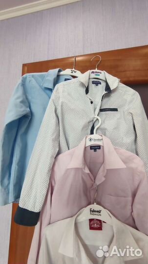 Рубашки для мальчика 134-140 комплект 4шт