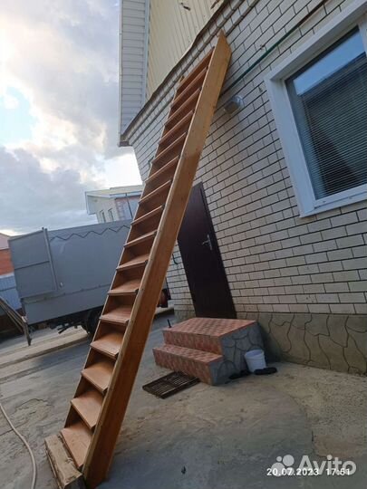 Лестница сосна б/у
