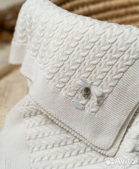 Плед детский вязаный