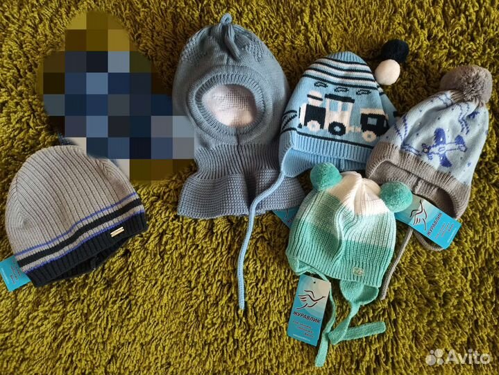 Новые демисезонные шапочки и шлем Журавлик