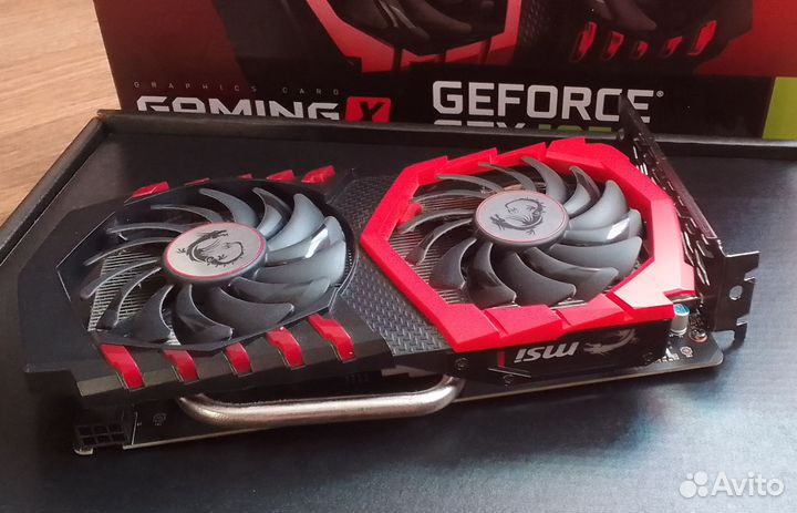 Видеокарта MSI GeForce GTX 1050 Ti 4 гб (gaming X