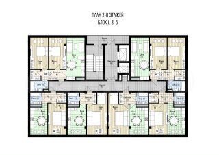 1-к. квартира, 45,3 м², 4/11 эт.