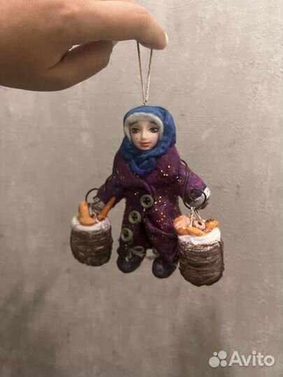 Ватные игрушки на елку