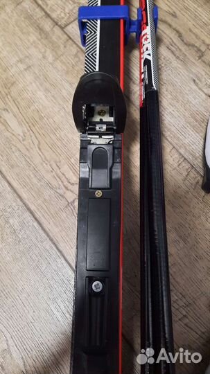 Лыжи беговые и ботинки 160 см