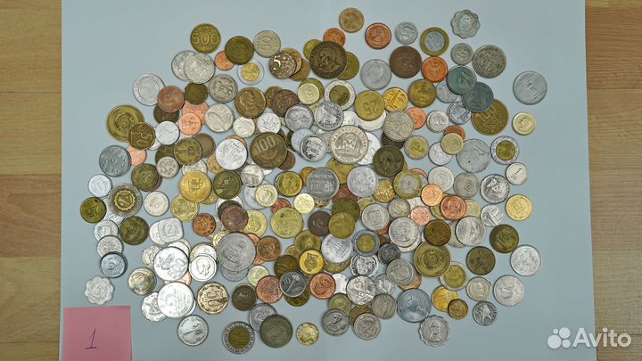 Монеты мира 1 килограмм Экзотика Африка Азия и