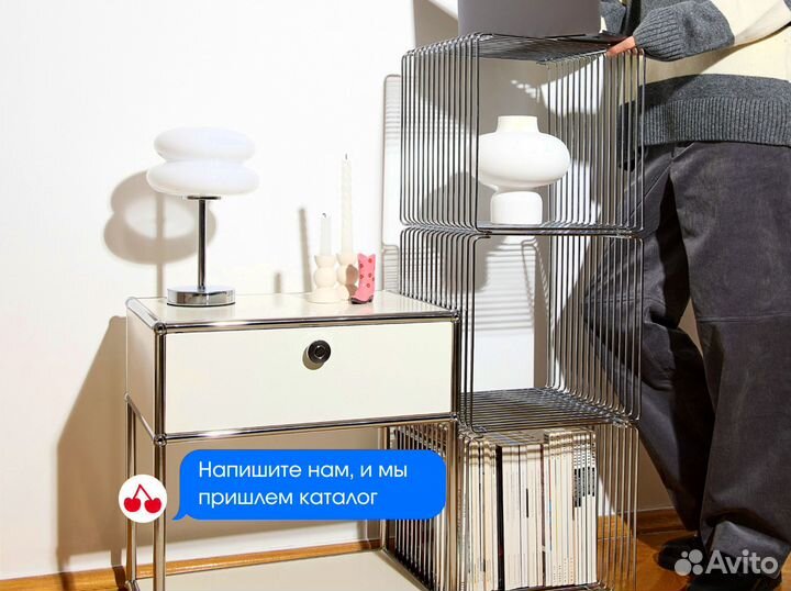 Прямоугольный столик лофт