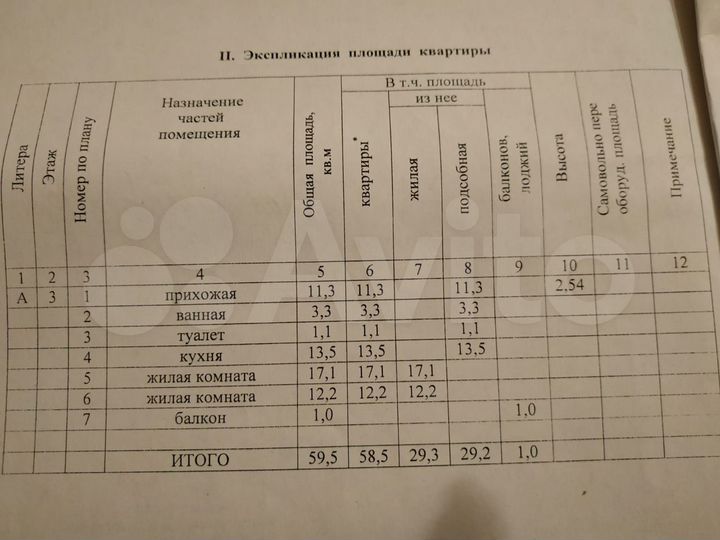 2-к. квартира, 58,5 м², 3/9 эт.