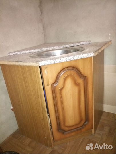 Мойка круглая с угловым шкафом
