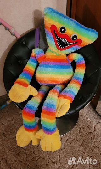 Игрушка хаги ваги, большая, цветная радужная