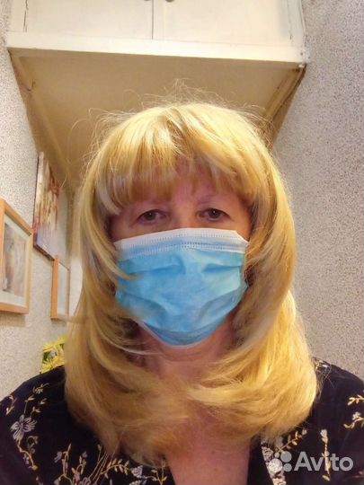 Парик новый светлый светло-русый