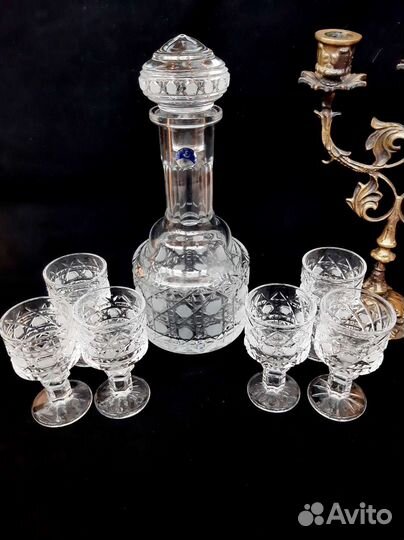 Сервиз рюмки и графин СССР дхз 