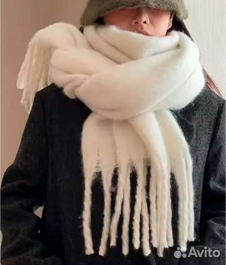 Новый тёплый мягкий шарф палантин 210х40 см