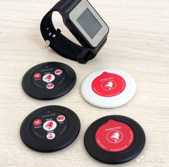 Кнопка вызова персонала и часы в ассортименте