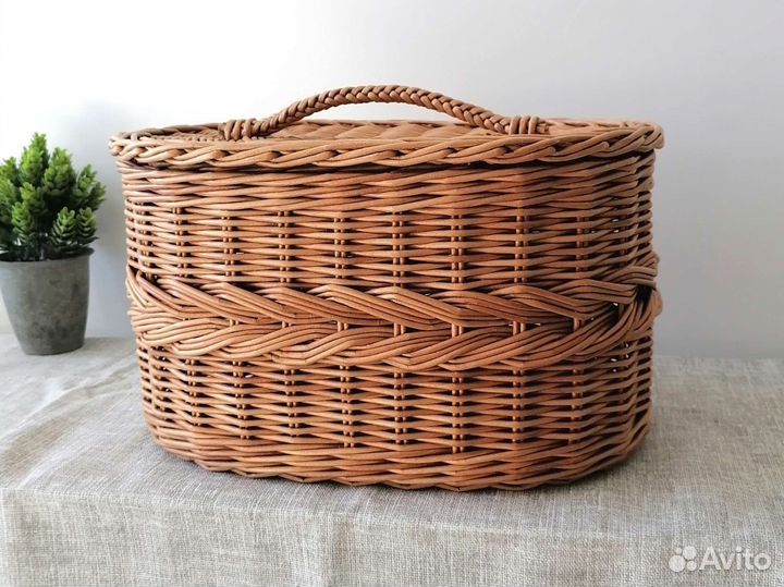 Хлебница плетёная, набор для кухни, ручная работа