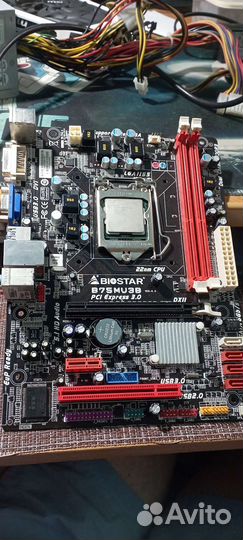 Материнская плата b75 +i3