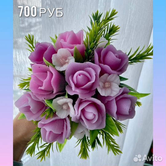 Букет цветов из мыла