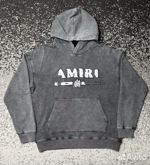 Худи amiri серое