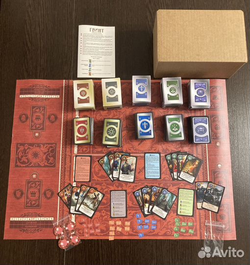 Набор Гвинт (Gwent) 5 колод с полем